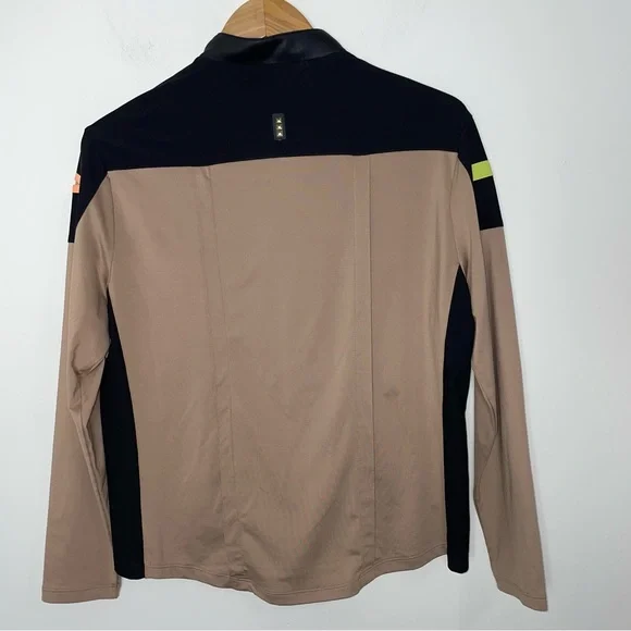 Jamie Sadock Black/Tan Full Zip Stretch Golf Athletic Jacket Women's Size M - Picture 7 of 13